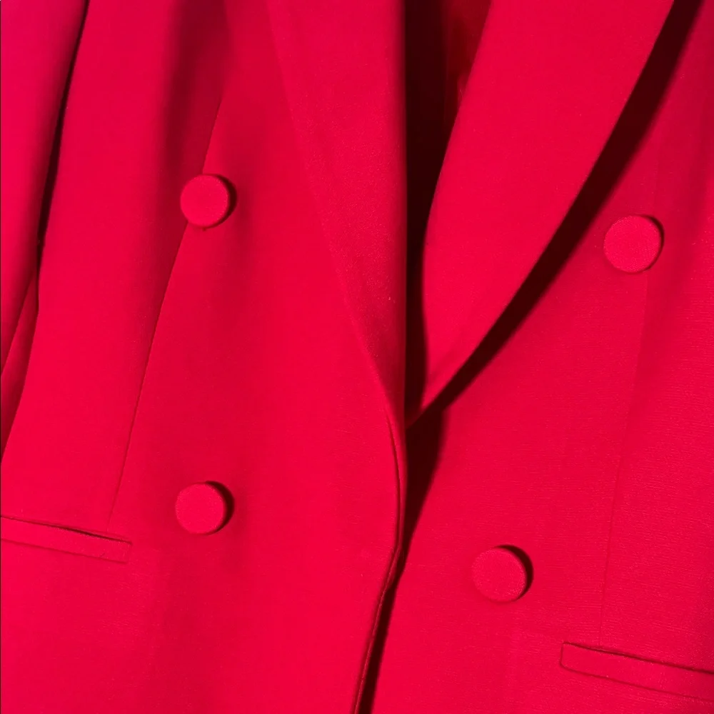 Zara Bold Scarlet Blazer - Picture 2 of 5